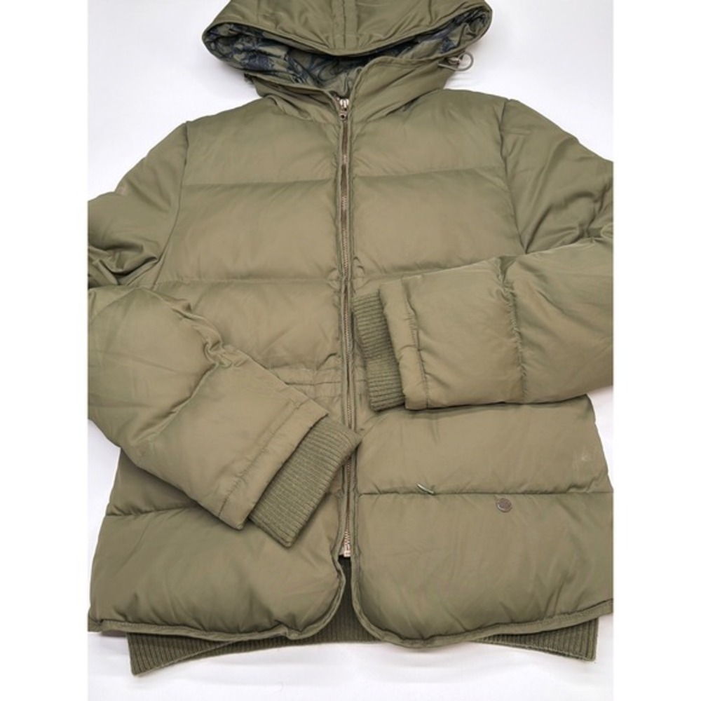Diesel Olive Green Puffer Jacket Hooded Size‎ L Winter Warm Insulated